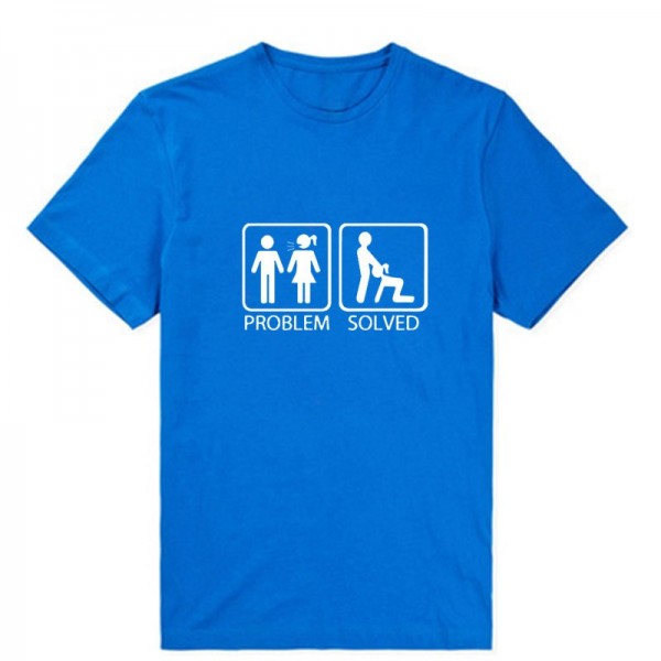 New T Shirts Men Cotton Short Sleeve Funny Print Man T-Shirt Free Shipping Mens tshirt Tops