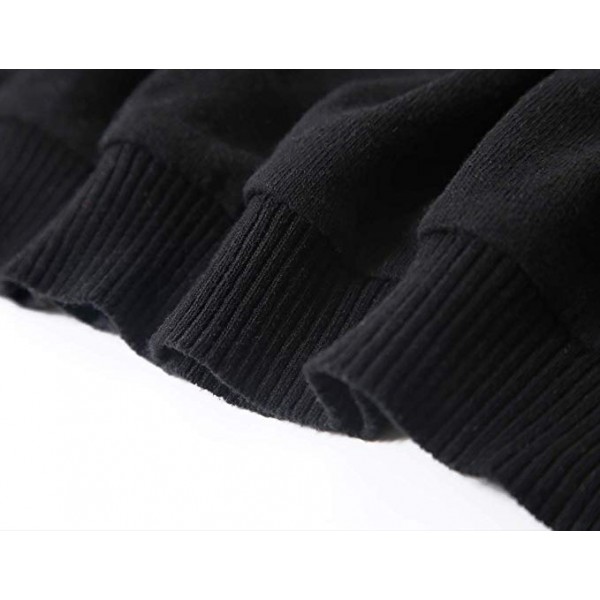 Mens Casual Basic Knitted Turtleneck Slim Fit Pullover Thermal Sweaters
