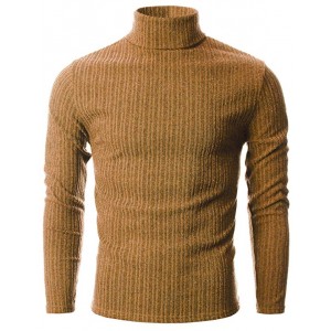 Mens Slim Fit Wide Ribbed Cotton Blend T...