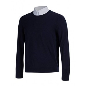Men's 100% Wool Autumn Winter V-Neck Kni...