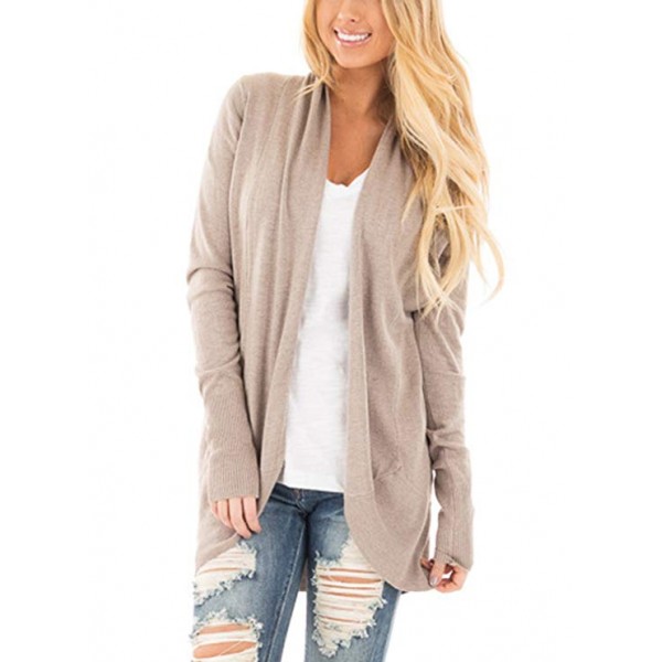 Women's Soft Knit Sweater Outwear Open F...