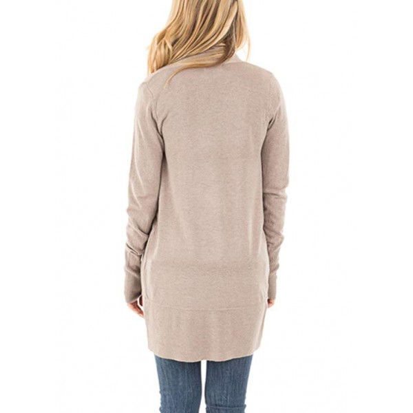 Women's Soft Knit Sweater Outwear Open Front Kimono Cardigans